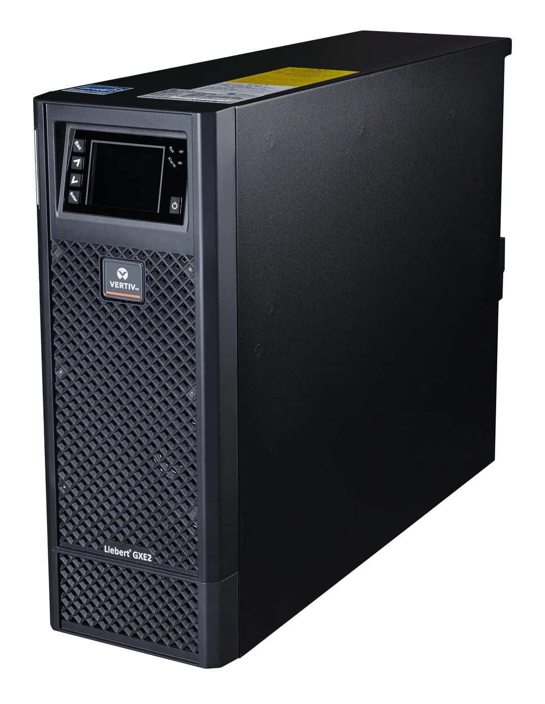 Angled front view of a Vertiv Liebert GXE UPS